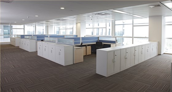 上海航空发动机V45屏风职员位职员空间案例照片 (5)