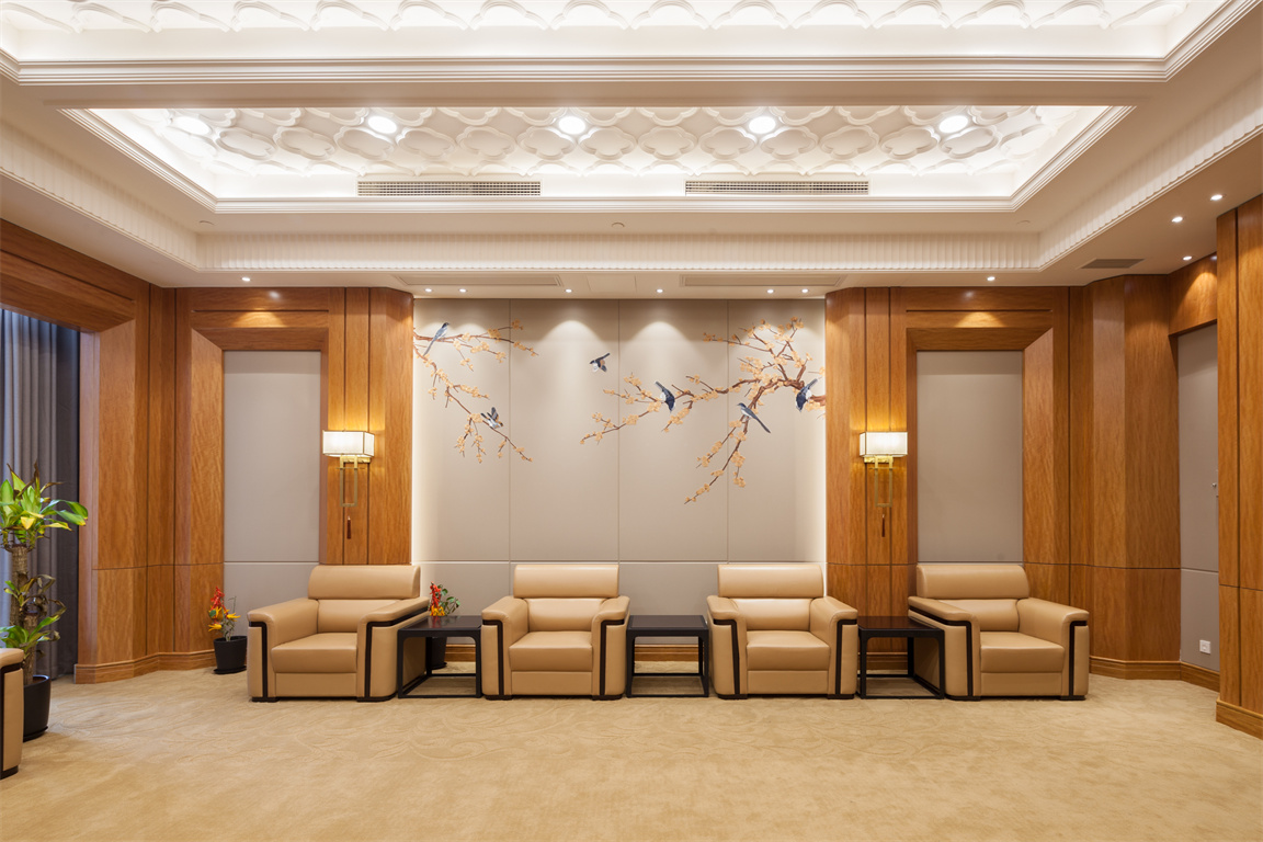 杭州汽轮机真皮沙发接待空间案例图片 (10)