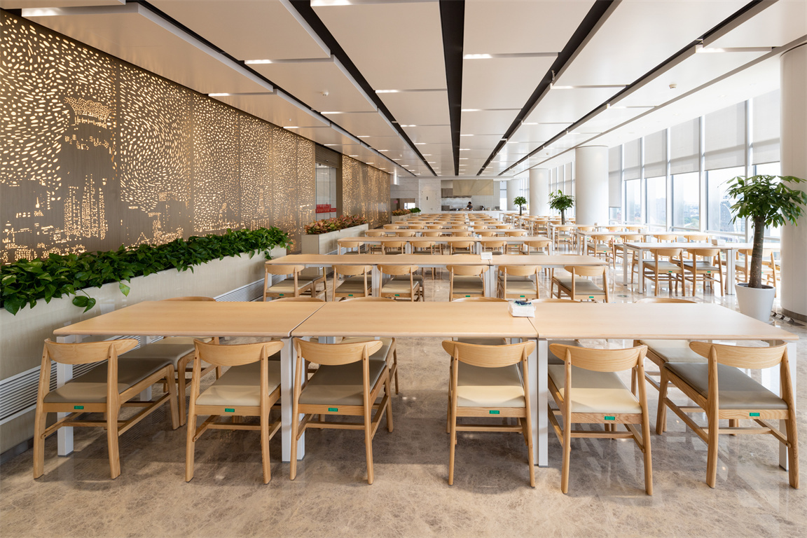 上海中国结算中心OE脚板式餐桌餐厅场景案例图片 (69)