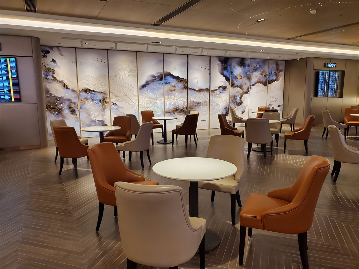 东航贵宾室休闲椅餐饮空间案例图片 ( (1)
