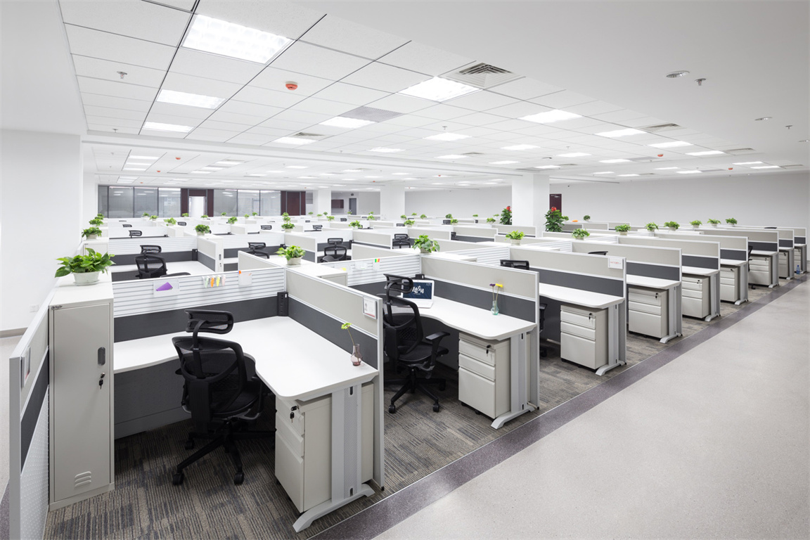 联想VL屏风职员工位职员空间案例照片 (1)